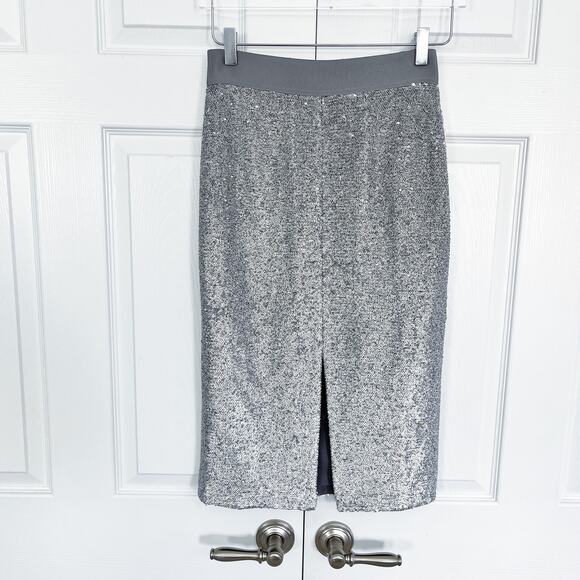 Court & Rowe Belle Noel Pencil Skirt in Silver Heather - Picture 2 of 9